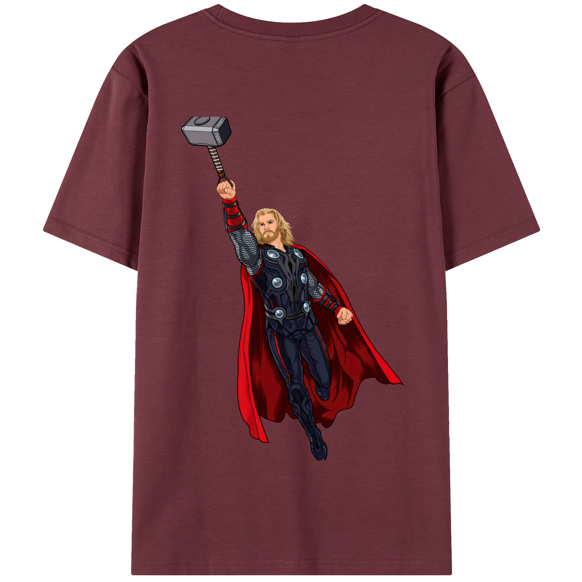（画像用） アベンジャーズ The Avengers 綿100％半袖Tシャツ（背面プリント）